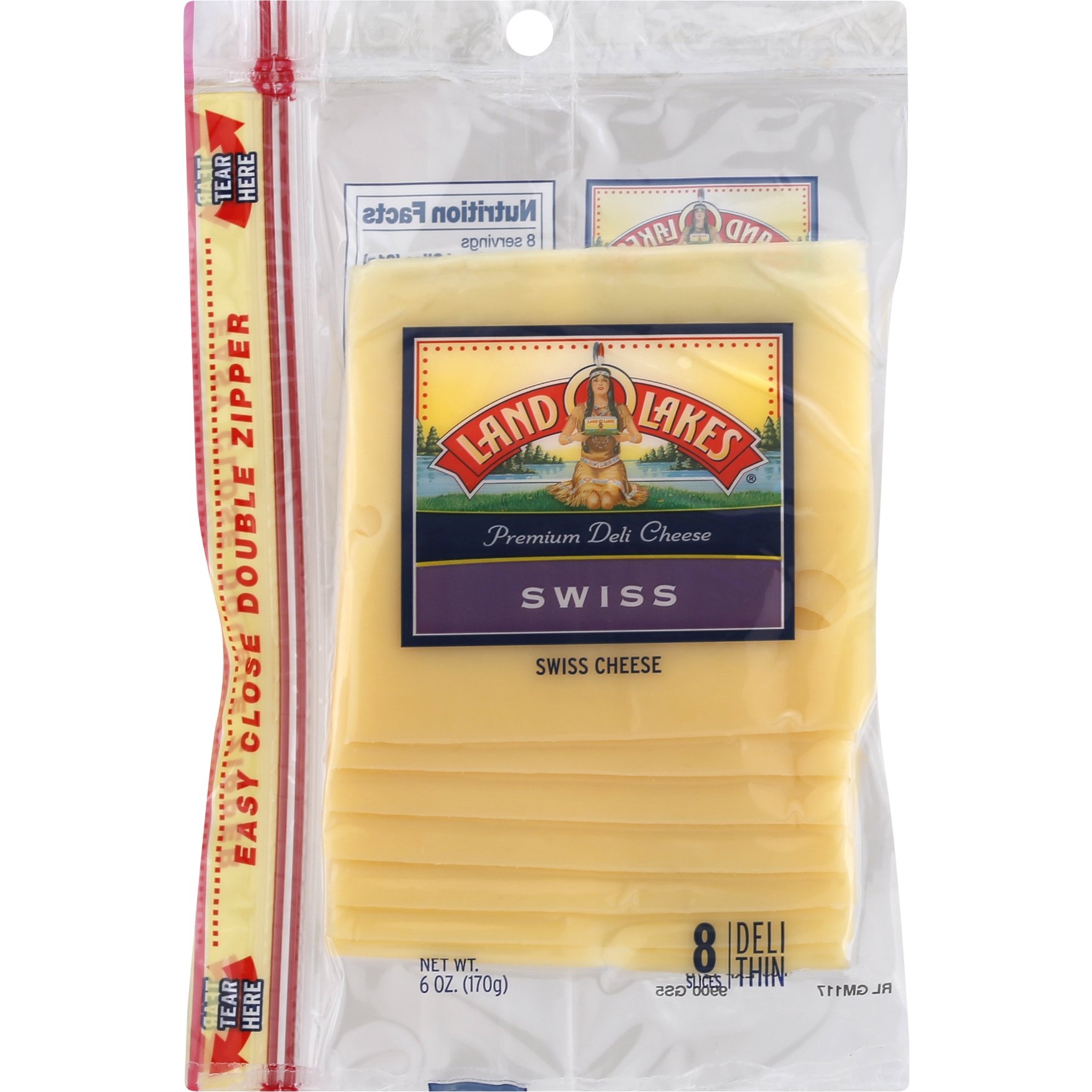 Land O'Lakes Premium Deli Swiss Cheese 8 ct; 6 oz Shipt