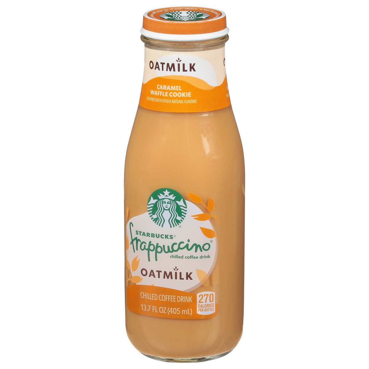 slide 2 of 9, Starbucks Frappucino Oatmilk Caramel Waffle Cookie Coffee Drink - 13.70 fl oz, 13.70 fl oz