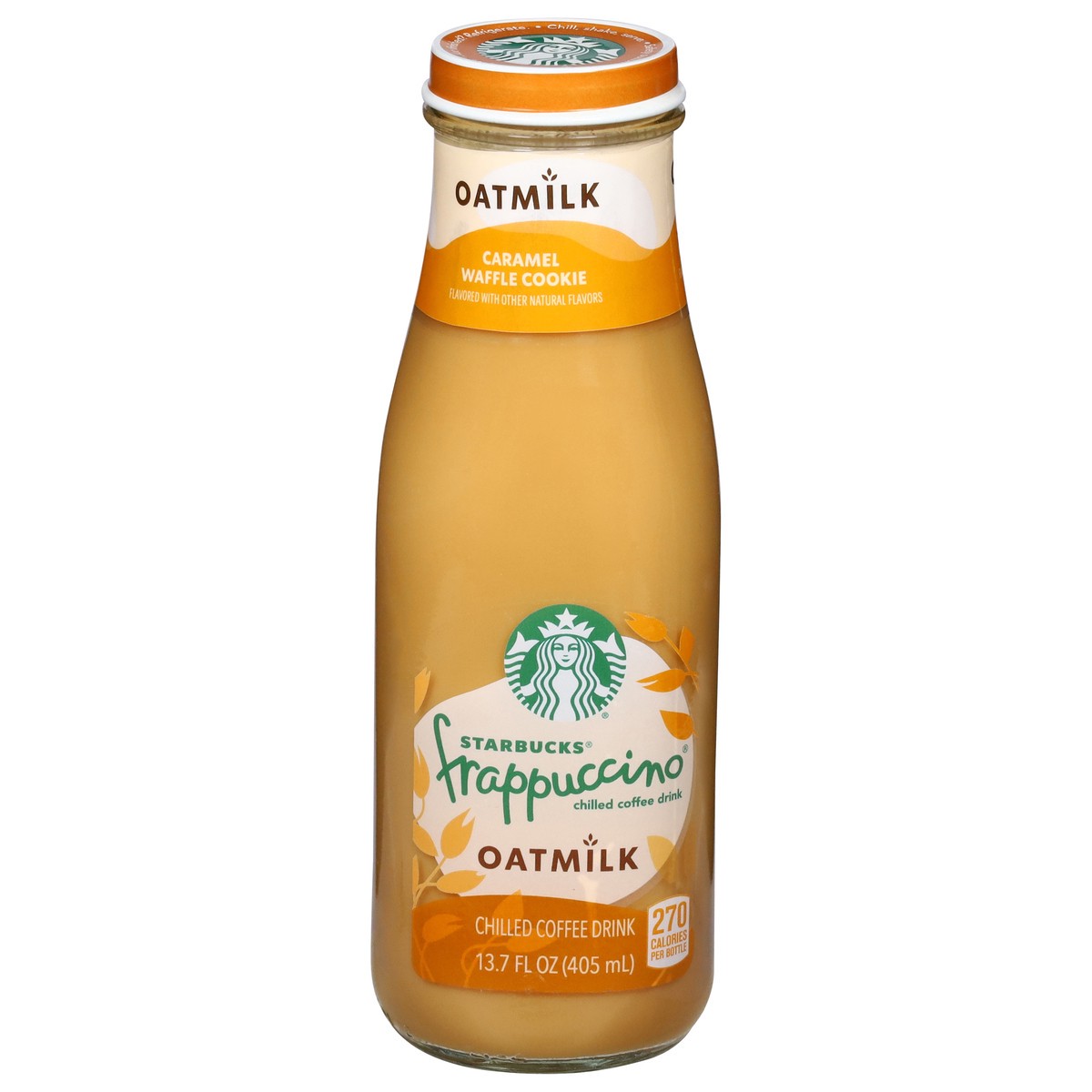 slide 1 of 9, Starbucks Frappucino Oatmilk Caramel Waffle Cookie Coffee Drink - 13.70 fl oz, 13.70 fl oz