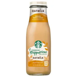 Starbucks Frappuccino Chilled Coffee Drink Oatmilk Caramel Waffle Cookie 13.7 Fl Oz Bottle