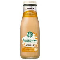 Starbucks Frappuccino Chilled Coffee Drink Oatmilk Caramel Waffle Cookie 13.7 Fl Oz Bottle