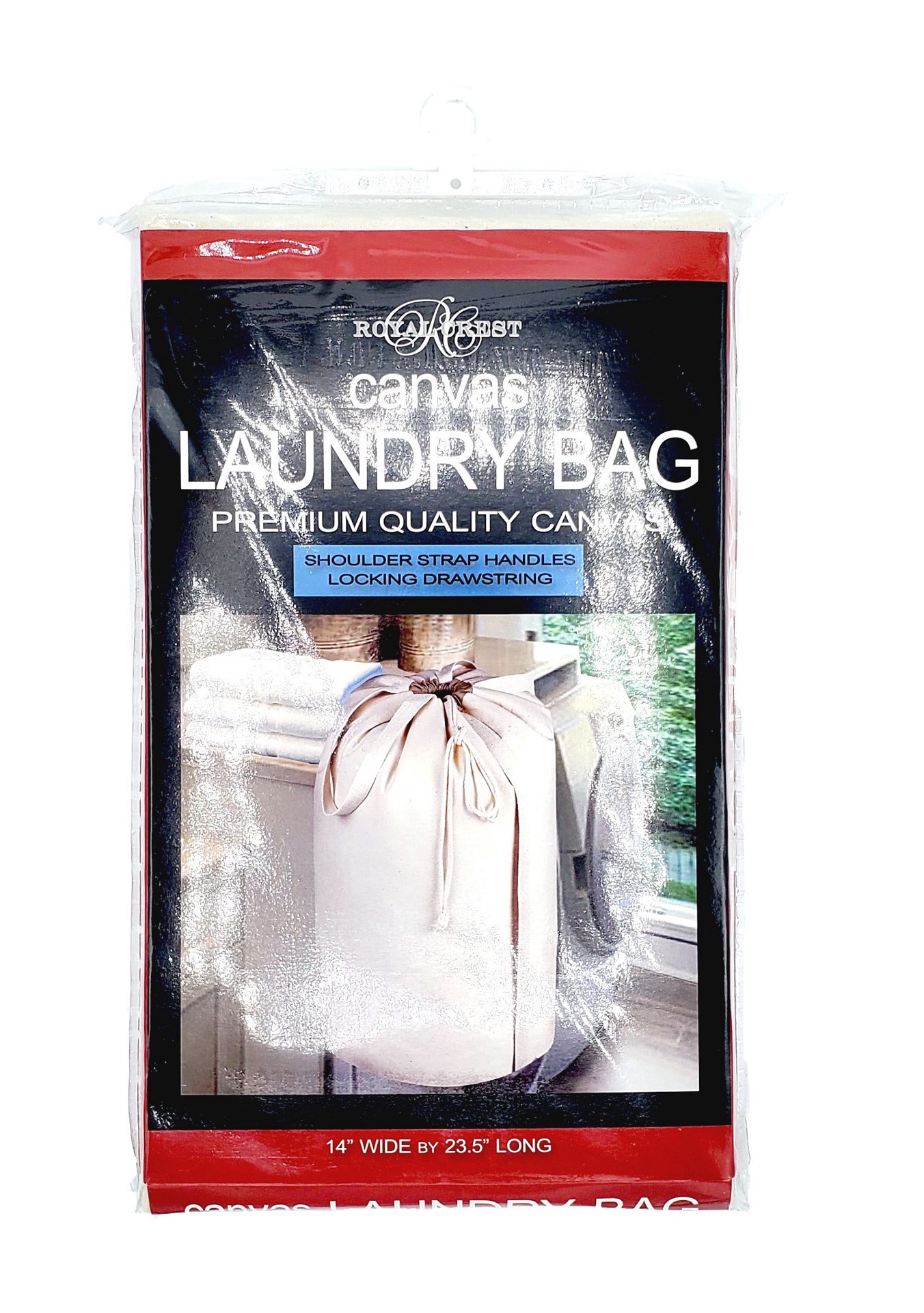 slide 1 of 1, C- Closet Shop Royal Crest Cotton Laundry Duffel, 1 ct