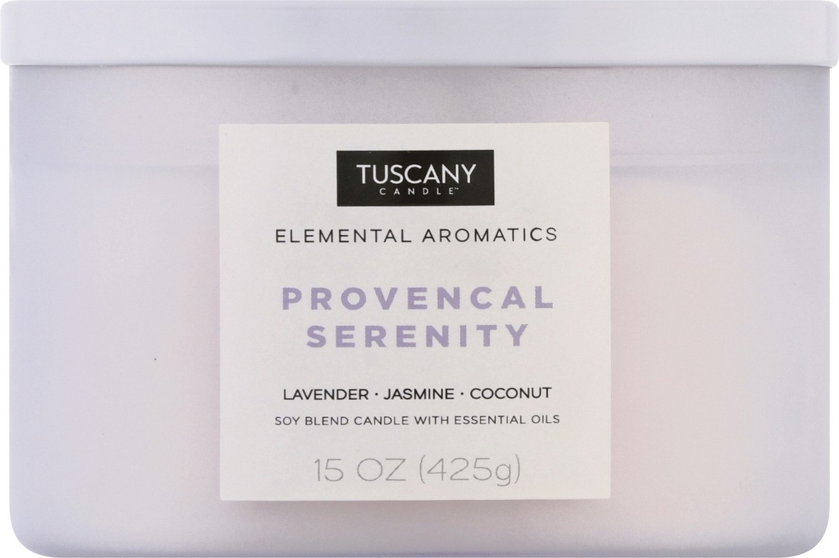 slide 3 of 9, Tuscany Candle Tuscany Elemental Aromatics Provencal Serenity Candle, 1 ct