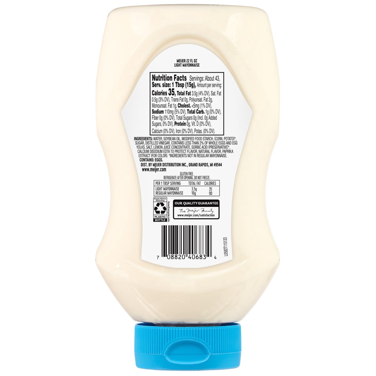 slide 5 of 5, Meijer Squeeze Mayonnaise, 22 oz