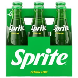 Sprite Glass Bottles- 6 ct
