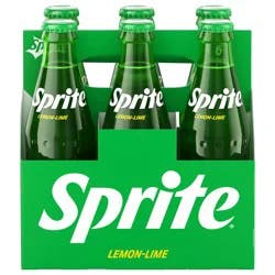 Sprite Glass Bottles- 6 ct