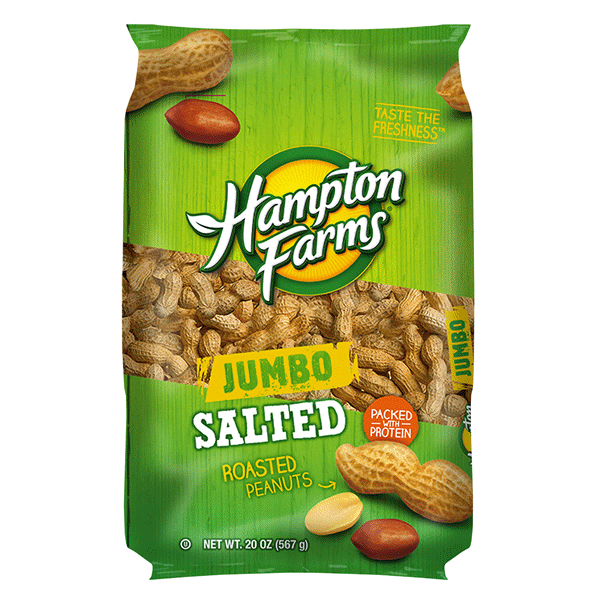 Hampton Farms Jumbo Salted Roasted Peanuts 20 oz | Shipt