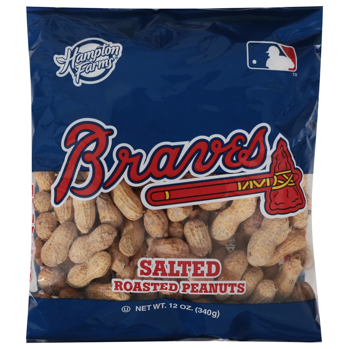 slide 1 of 5, Hampton Farms Braves Peanuts, 12 oz