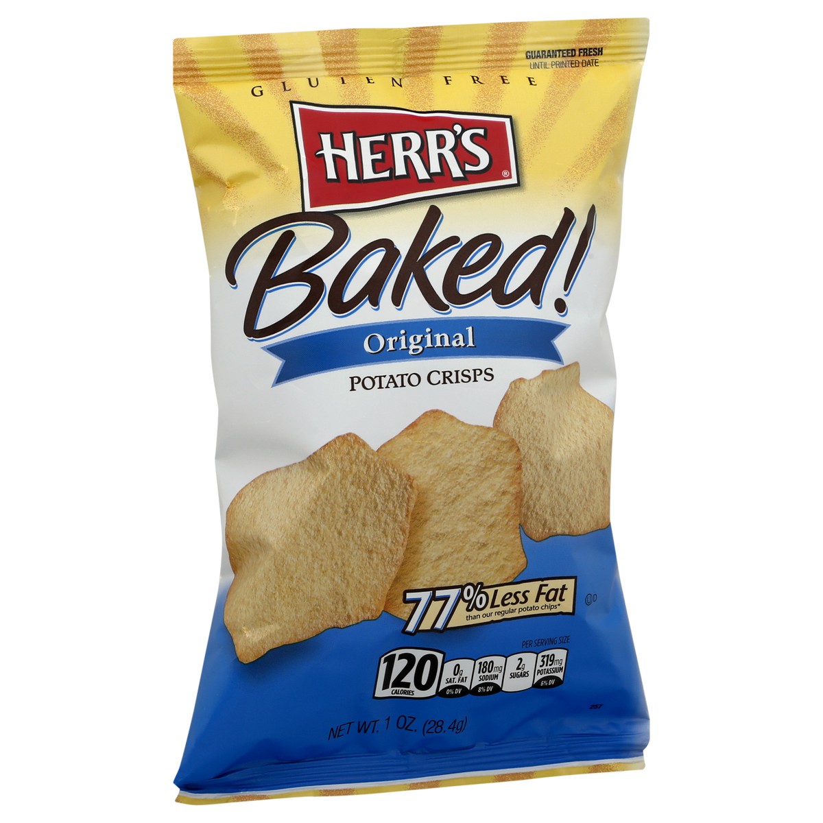 slide 2 of 10, Herr's Baked Original Potato Crisps 1 oz, 1 oz