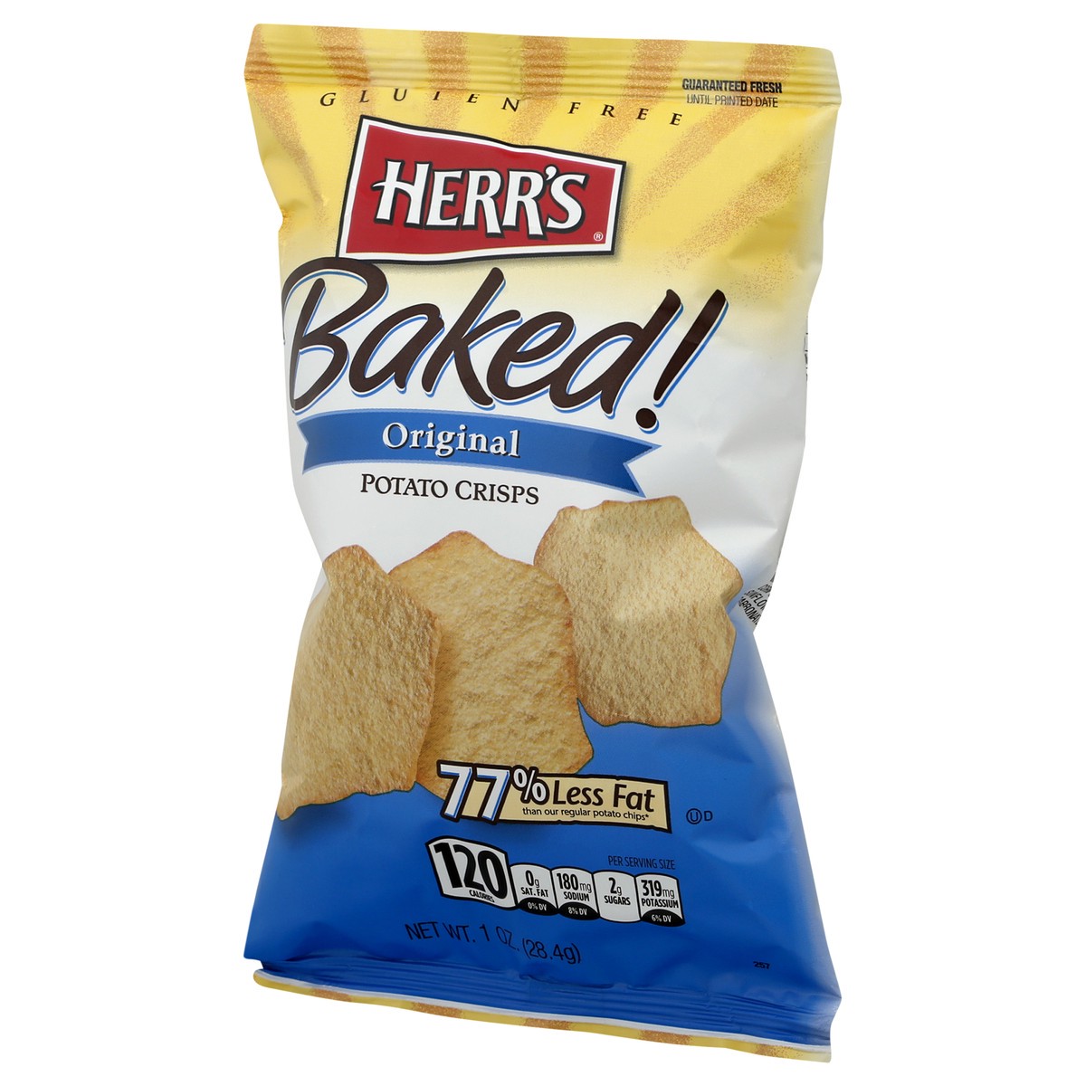 slide 7 of 10, Herr's Baked Original Potato Crisps 1 oz, 1 oz