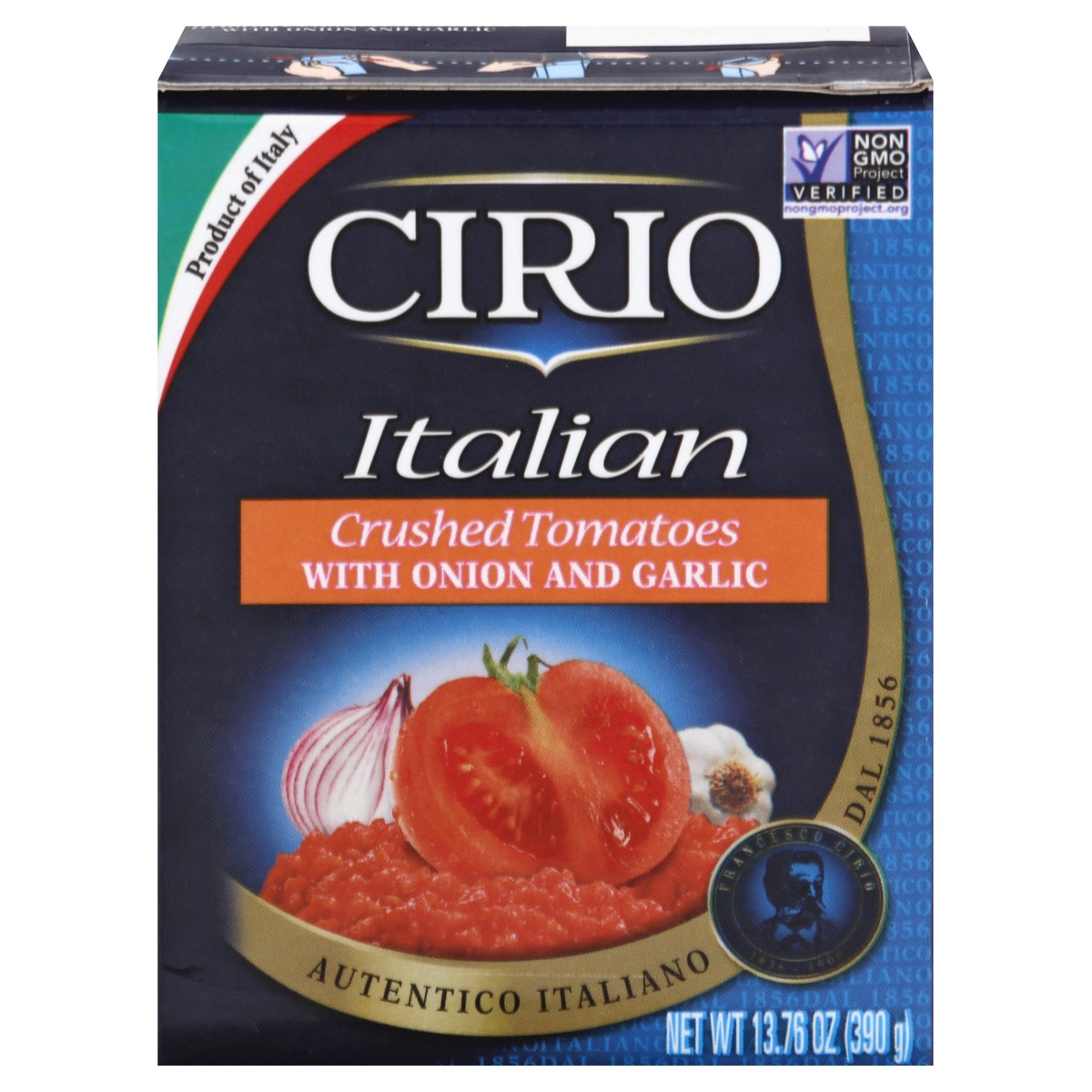 slide 1 of 1, Cirio Italian Crushed Tomatoes with Onion and Garlic, 13.76 oz