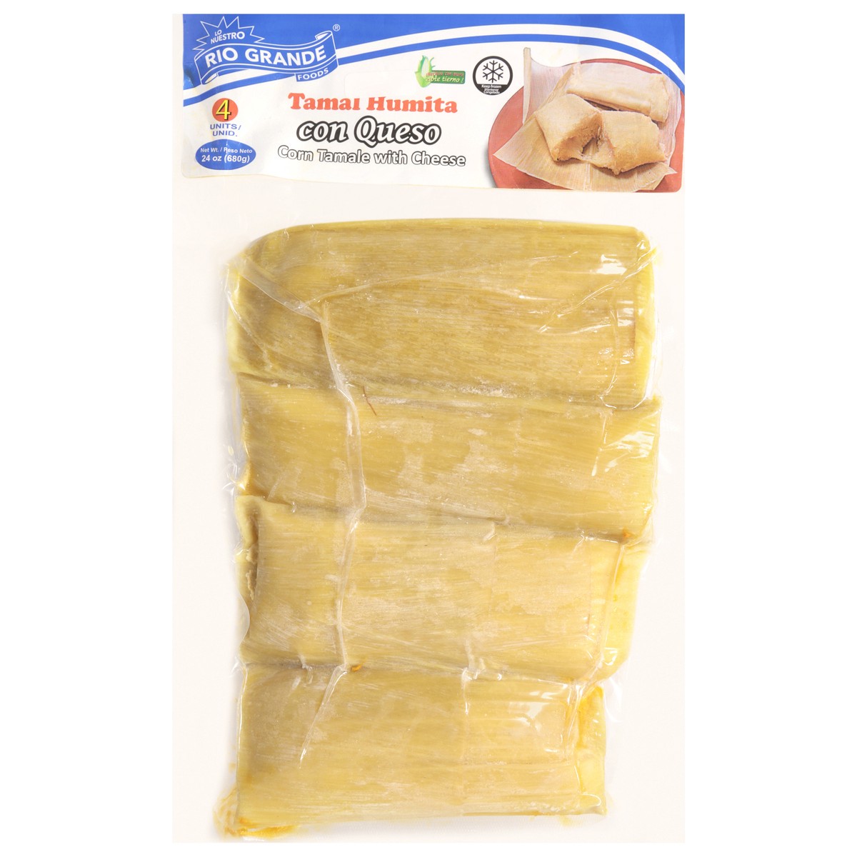 slide 1 of 14, Rio Grande Corn Tamales with Cheese 4 ea, 4 ct