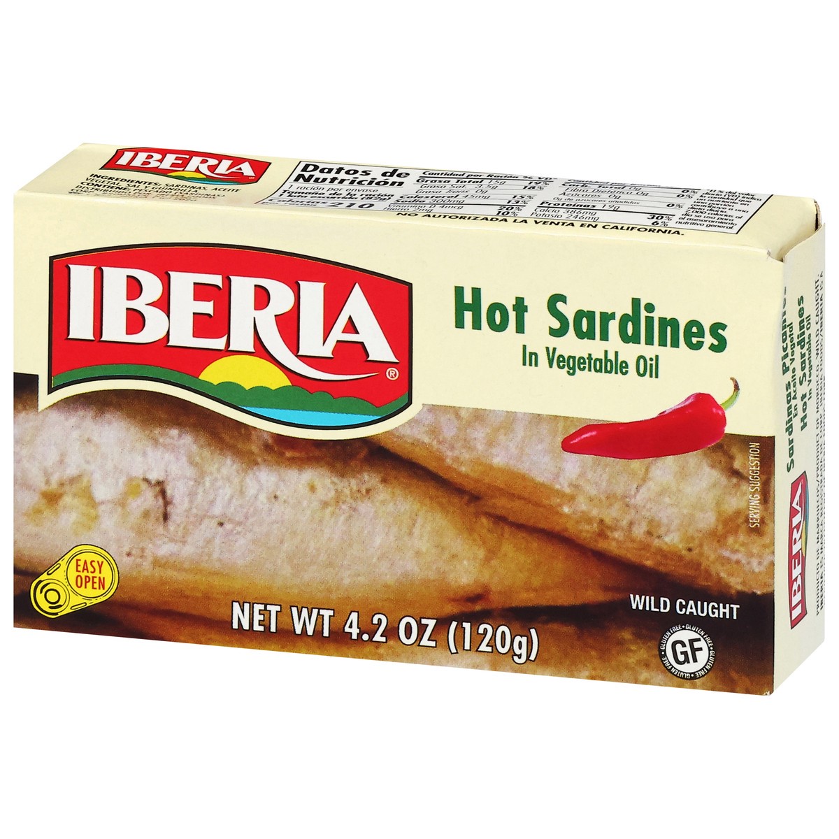 slide 5 of 14, Iberia Hot Sardines in Vegetable Oil 4.2 oz, 4.2 oz