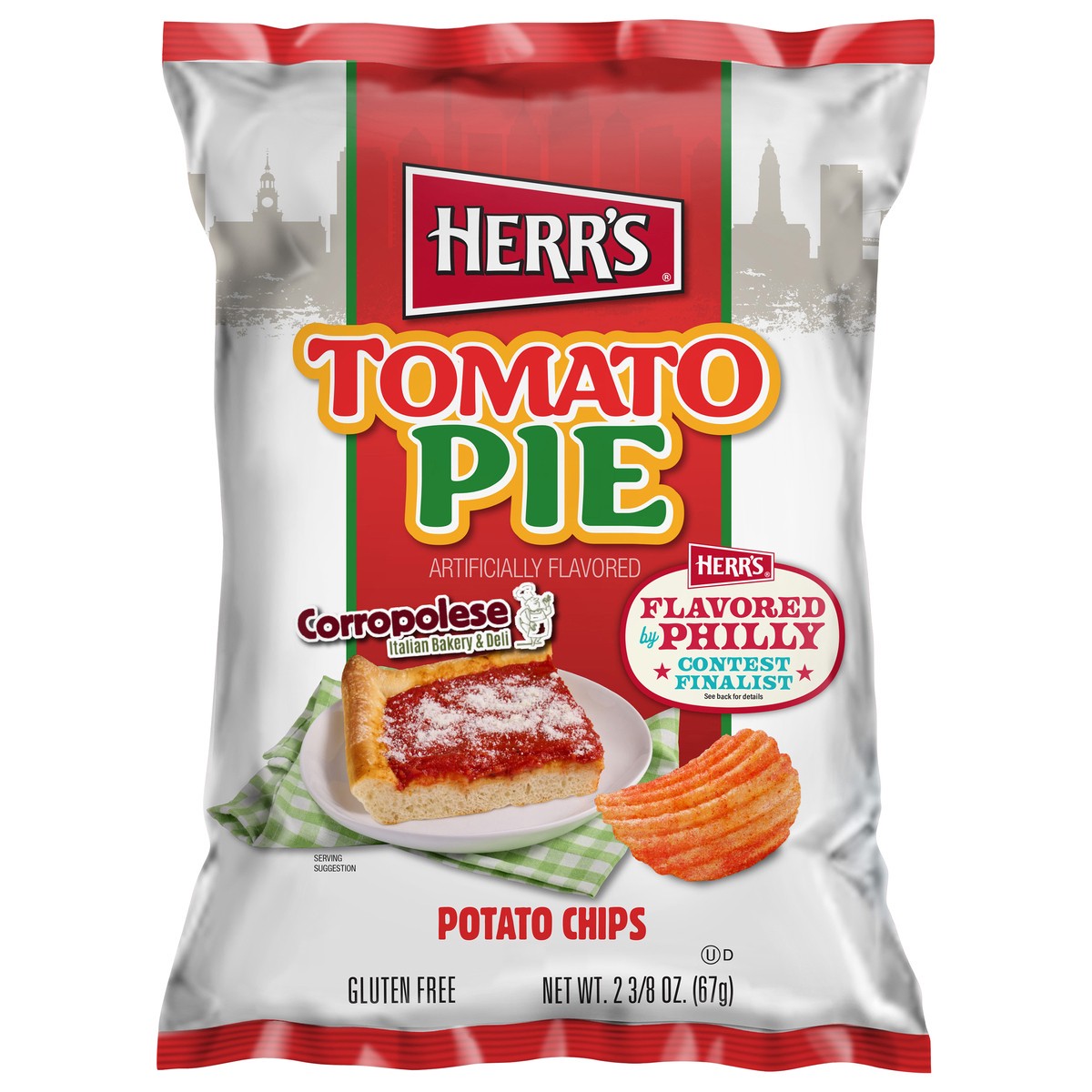 slide 9 of 11, Herr's Tomato Pie Potato Chips 2.375 oz, 2.38 oz