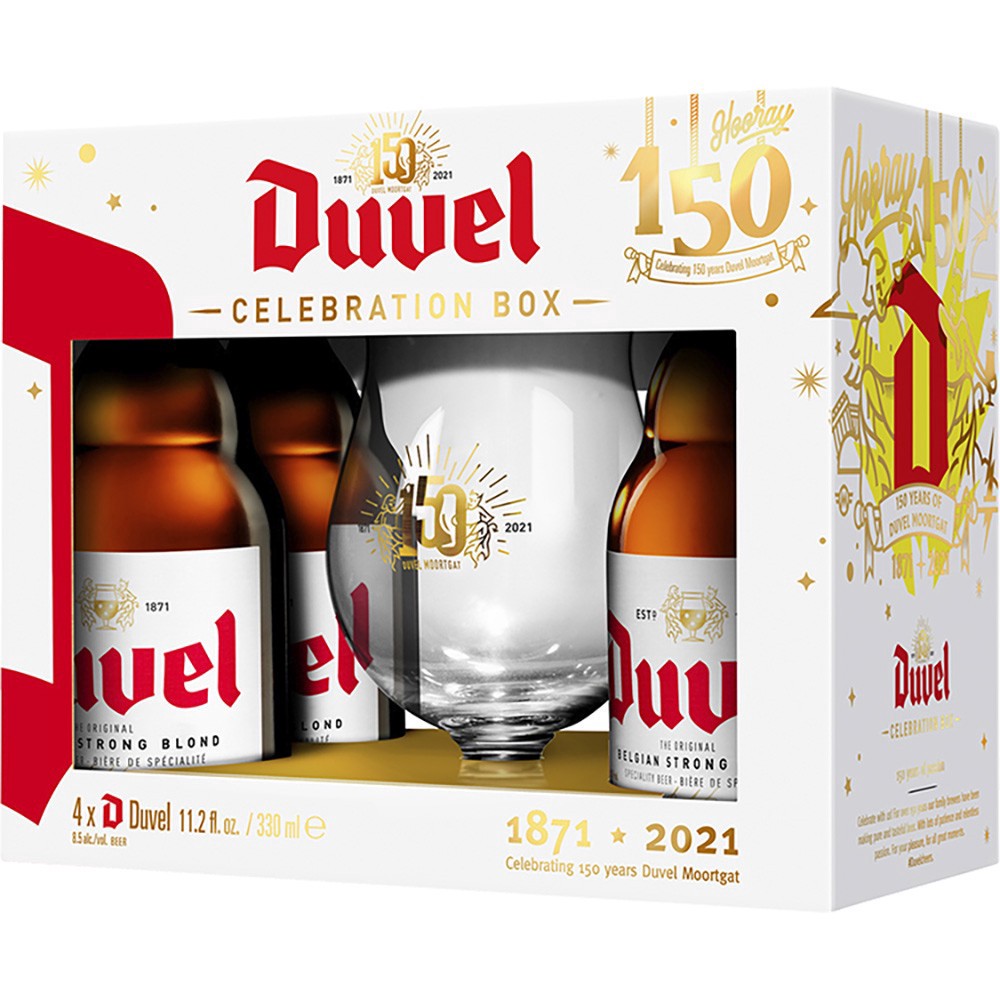 slide 1 of 1, Duvel Belgium Gift Pack With Glass, 11.2 oz