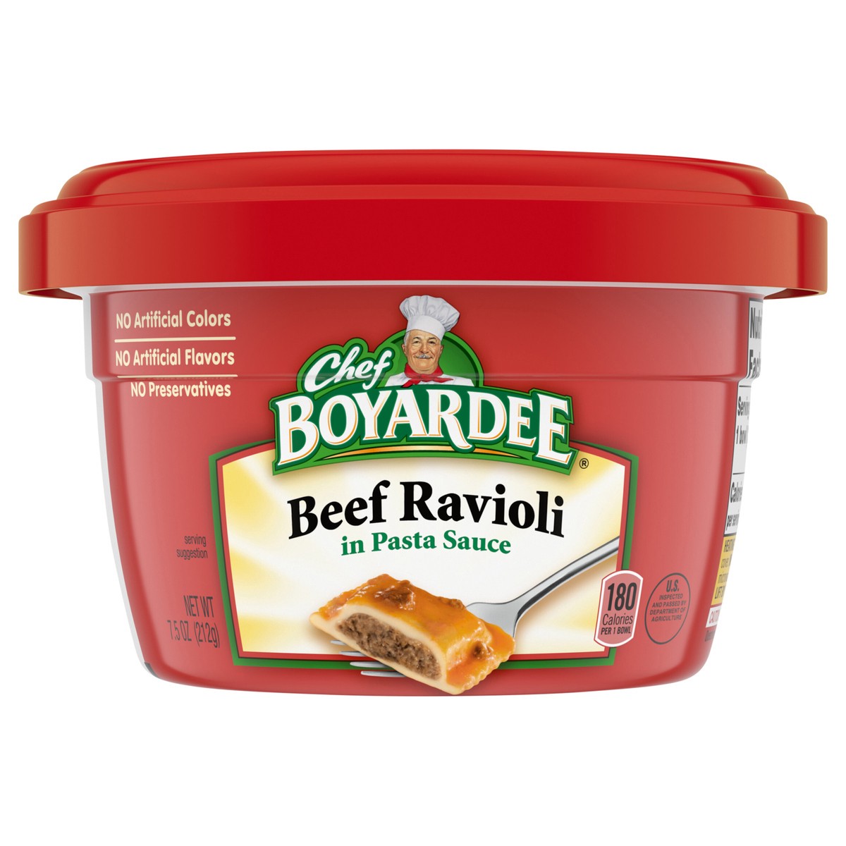 slide 1 of 5, Chef Boyardee Beef Ravioli in Meat Sauce, 7.5 Oz., 7.5 oz