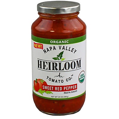 slide 1 of 1, Napa Valley Heirloom Tomato Co. Organic Sweet Red Pepper Heirloom Pasta Sauce, 24 oz