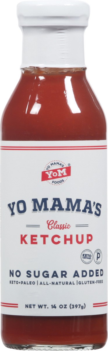 slide 8 of 12, Yo Mama's No Sugar Added Classic Ketchup 14 oz, 14 oz
