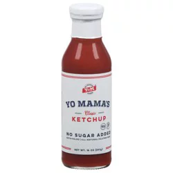 Yo Mama's No Sugar Added Classic Ketchup 14 oz