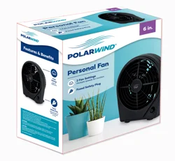 Polar Wind Personal Fan., 6 inches