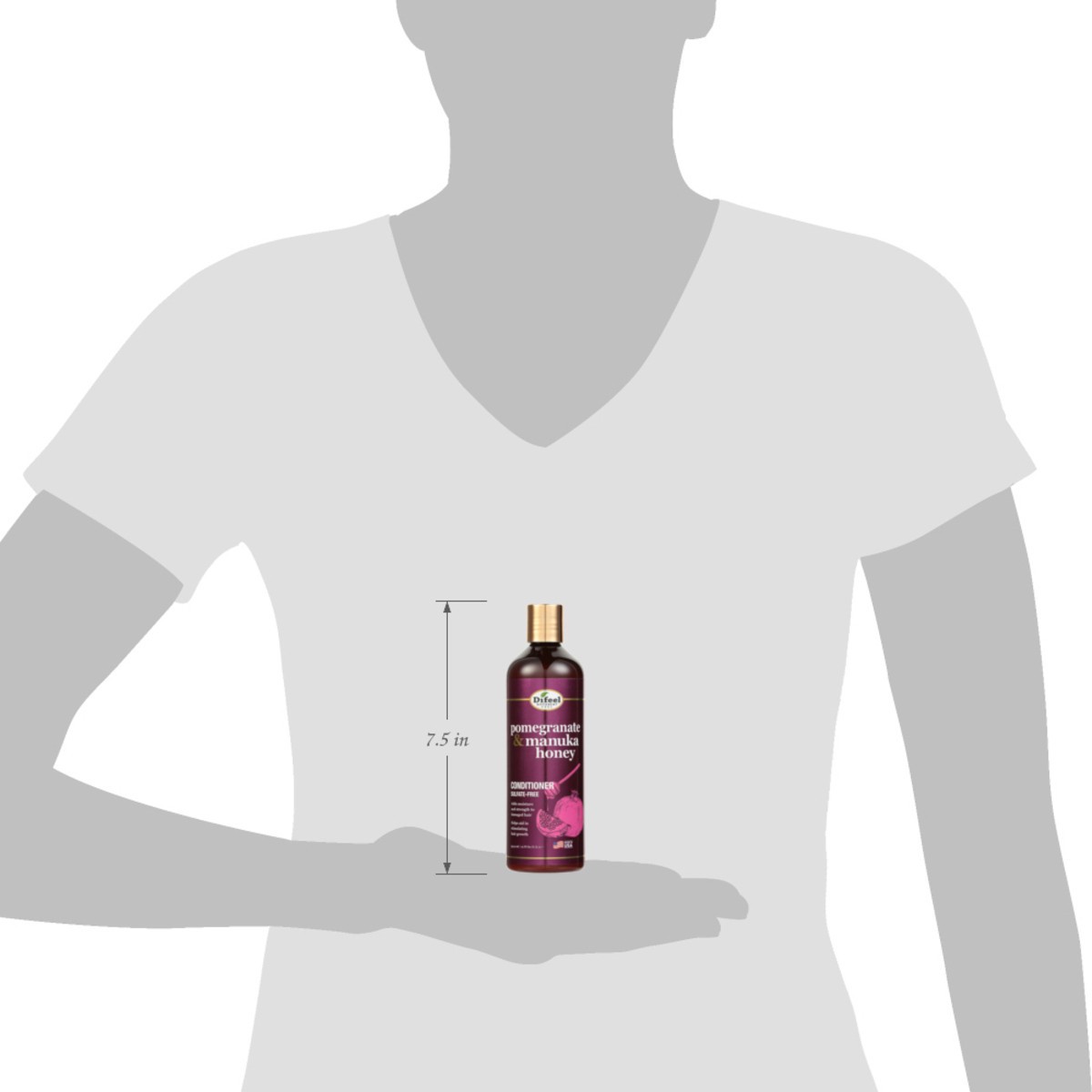 slide 4 of 13, Difeel Sulfate-Free Pomegranate & Manuka Honey Conditioner 12 fl oz, 12 fl oz