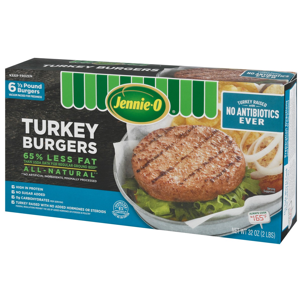 slide 13 of 15, Jennie-O Turkey Burgers 6 ea, 6 ct