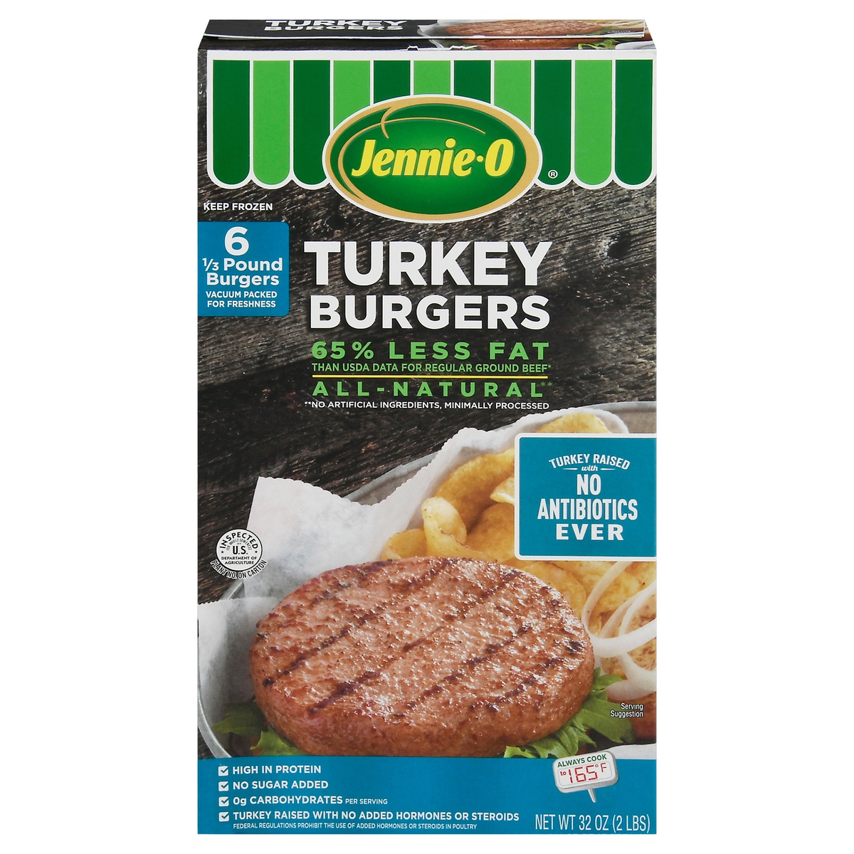 JennieO Turkey Burgers 6 ea 32 oz Shipt