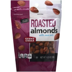 Giant Eagle Roasted Almonds With Sea Salt