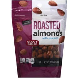 Giant Eagle Roasted Almonds With Sea Salt