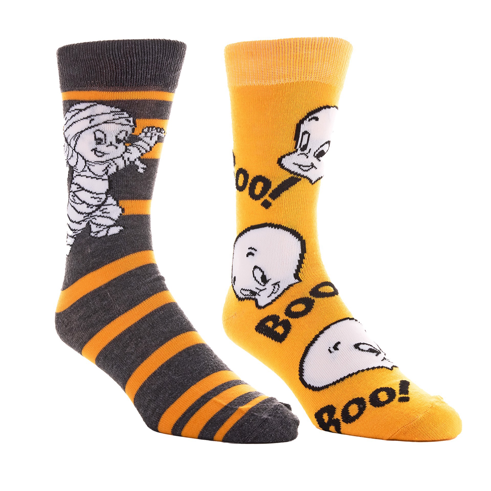 slide 2 of 2, Bioworld Casper Crew Sock Set, adult