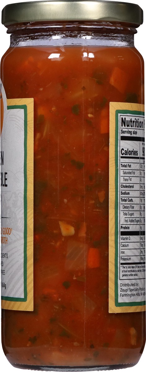 slide 9 of 9, Zoup! Garden Vegetable Soup, 16 oz