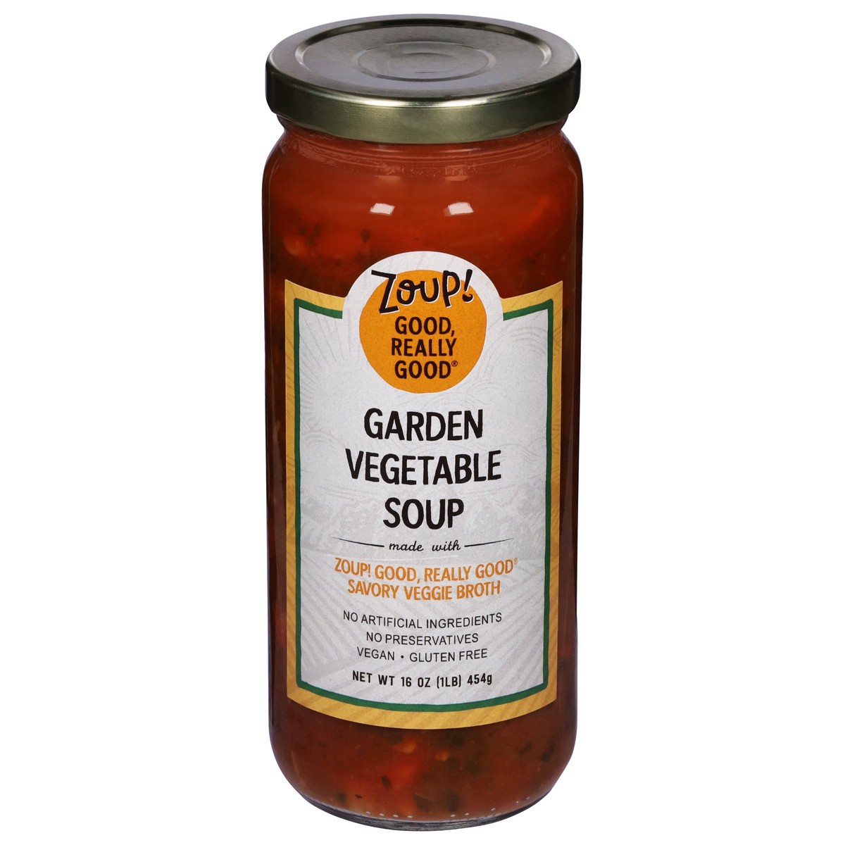 slide 1 of 9, Zoup! Garden Vegetable Soup, 16 oz
