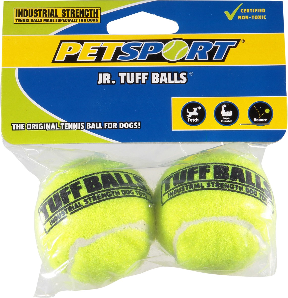 slide 3 of 12, Petsport Tuff Balls, Jr., Industrial Strength, 2 Each, 2 ct