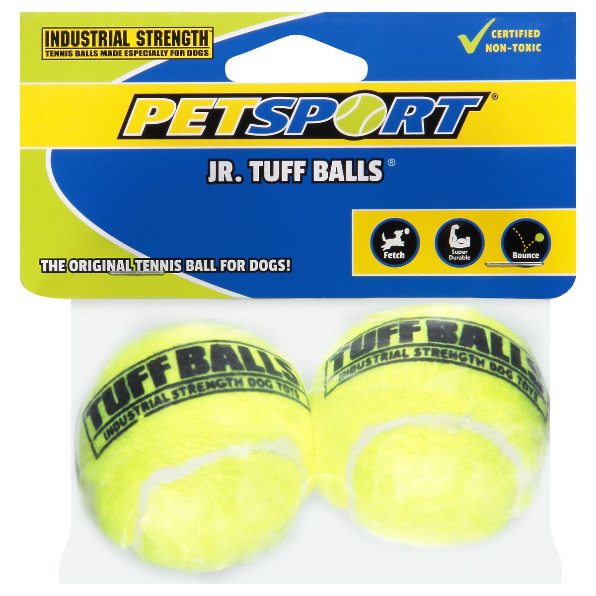 slide 1 of 12, Petsport Tuff Balls, Jr., Industrial Strength, 2 Each, 2 ct