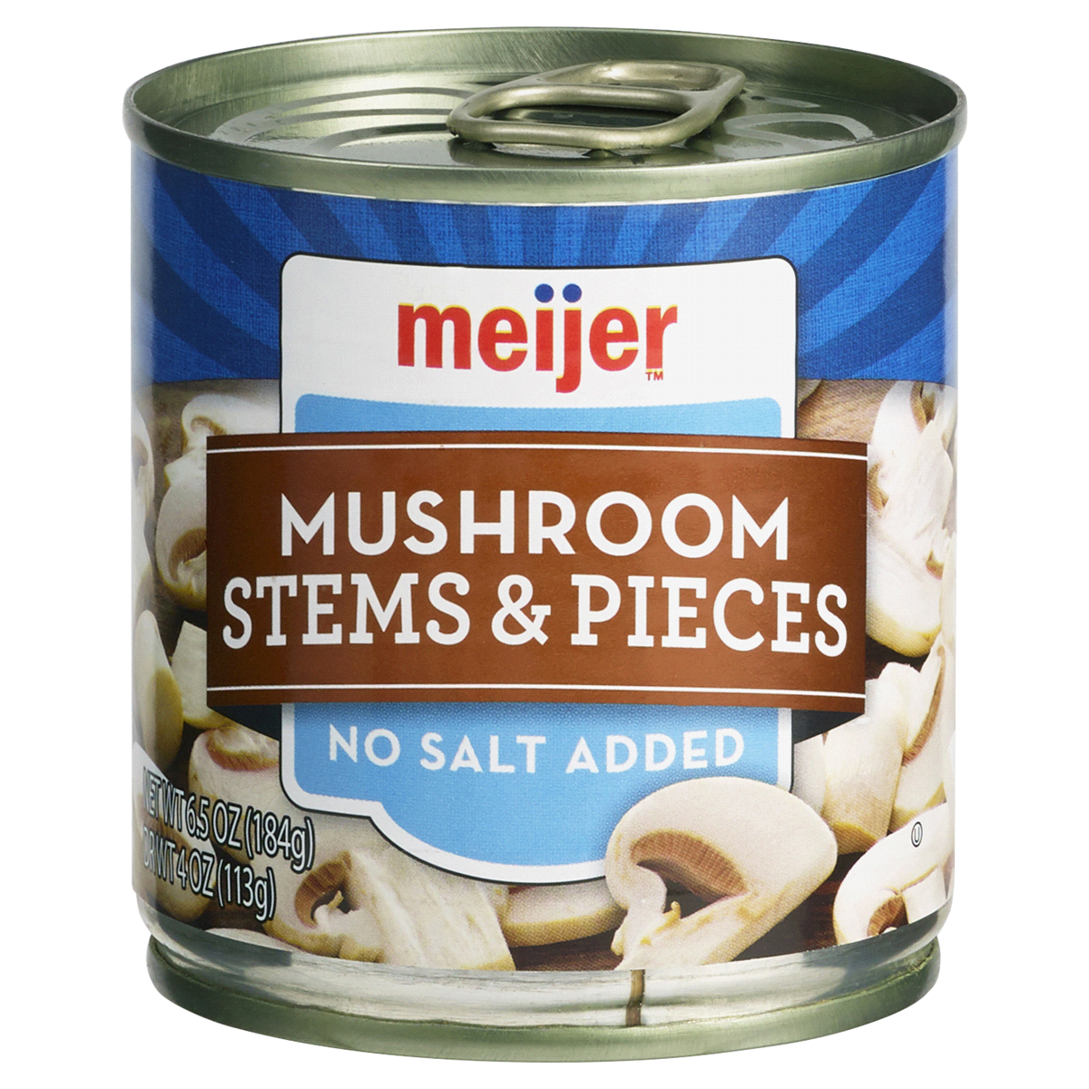 slide 1 of 2, Meijer Mushrooms Pieces & Stems No Salt Added, 4 oz