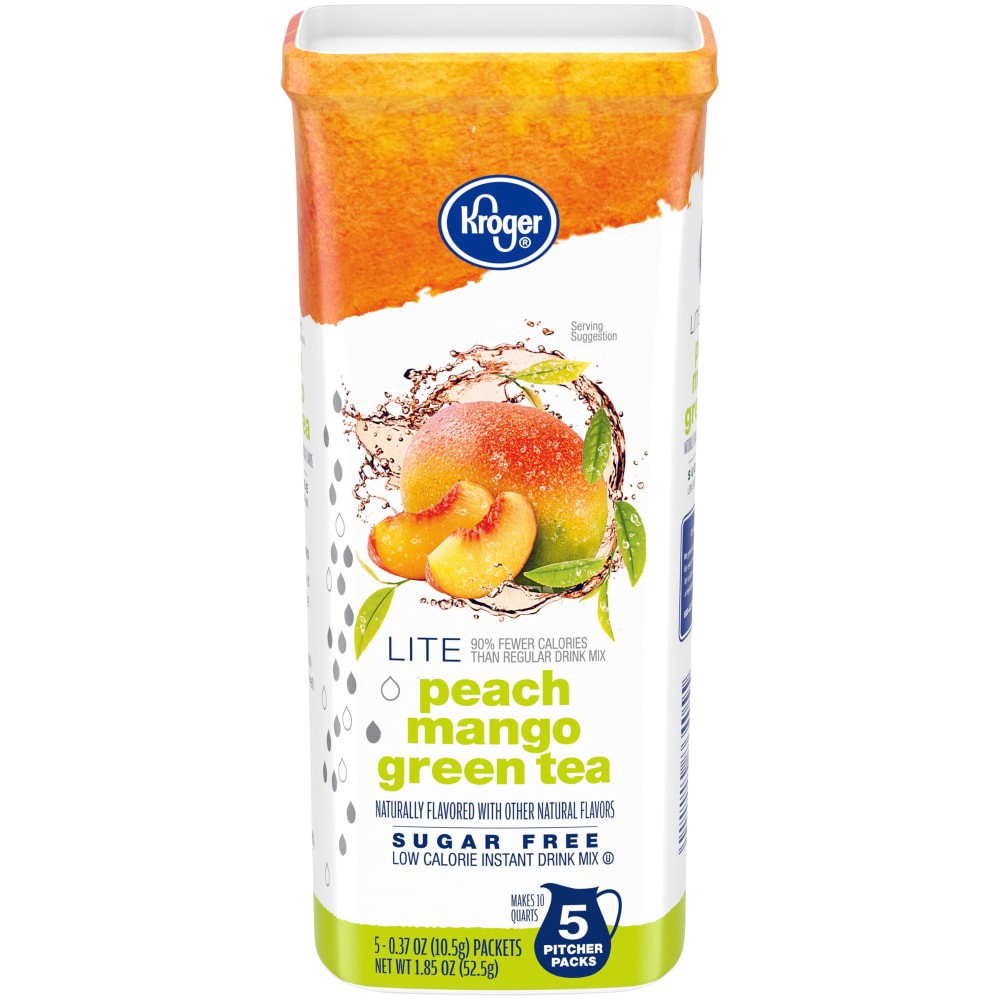 slide 1 of 4, Kroger Light Green Tea Peach Mango - 2.2 oz, 2.2 oz