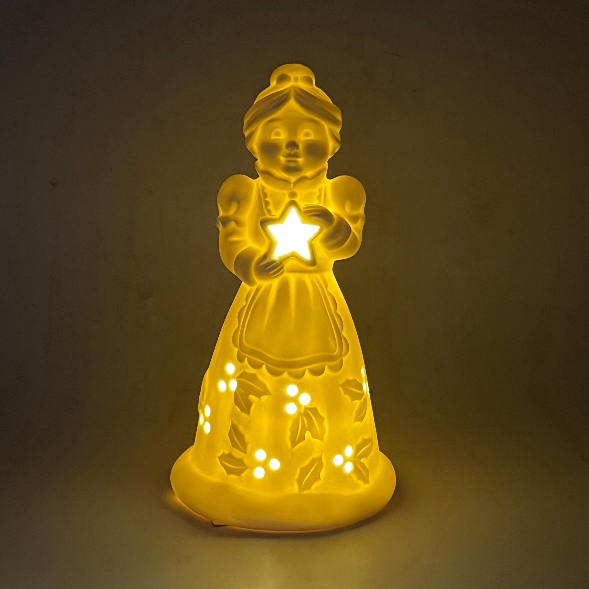 slide 2 of 7, 7.5" Led Diy Ceramic Mrs. Claus Decor By Make Market, 3.9 in x 3.5 in x 7.42 in