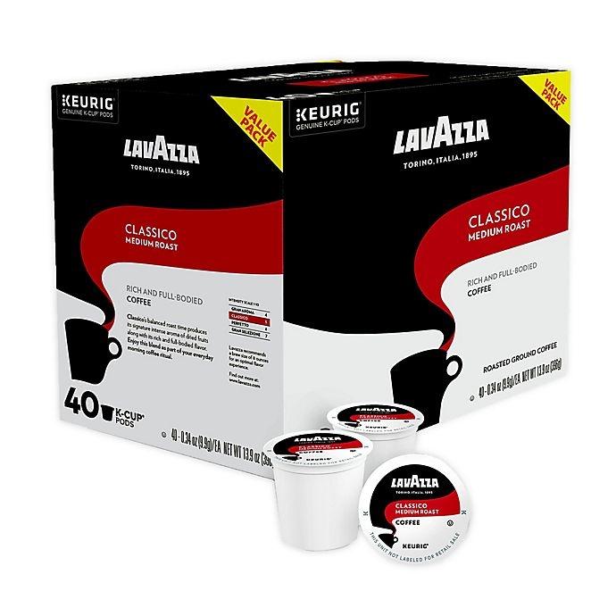 slide 1 of 1, Lavazza Gran Classico Coffee Keurig K-Cup Pods, 40 ct