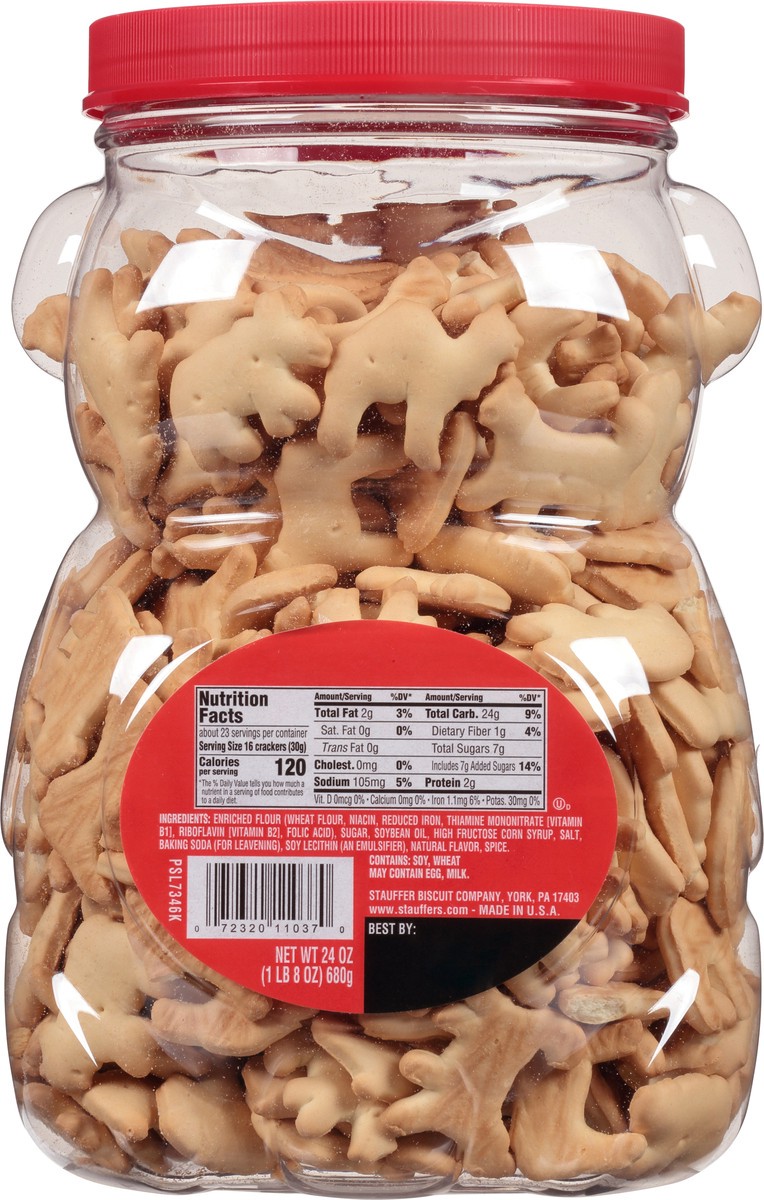 slide 6 of 13, Stauffer's Stauffers Animal Crackers Bear Jug Cookies, 24 oz