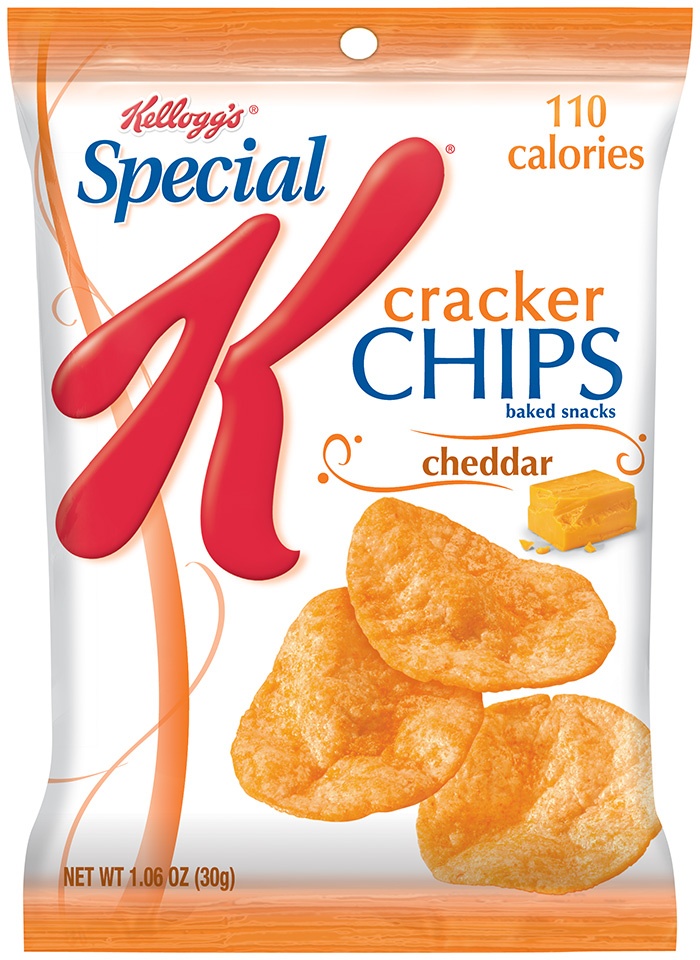 slide 1 of 1, Kellogg's Special K Cracker Chips Cheddar Baked Crackers, 1.06 oz