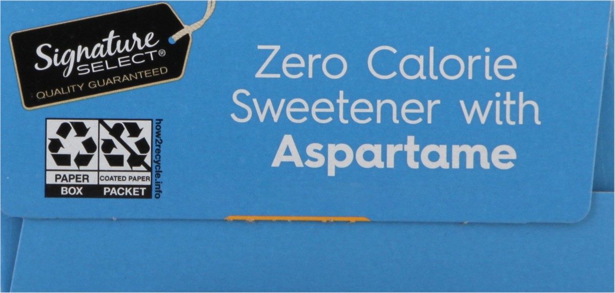 slide 4 of 9, Signature Select Zero Calorie Sweetener with Aspartame 115 - 0.035 oz Packets, 115 ct