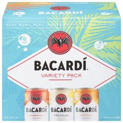 Bacardi Rum Cocktail Variety Pack 6 - 355 ml Cans