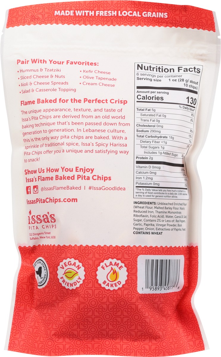 slide 8 of 13, Issa's Spicy Harissa Pita Chips 6 oz, 6 oz