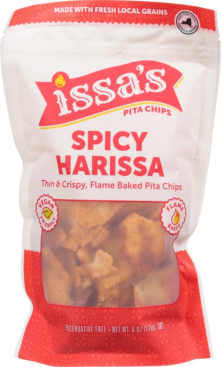 slide 3 of 13, Issa's Spicy Harissa Pita Chips 6 oz, 6 oz