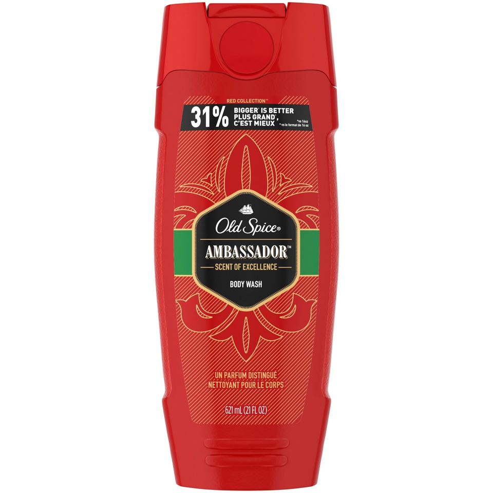 slide 1 of 2, Old Spice Red Collection Ambassador Body Wash, 21 oz