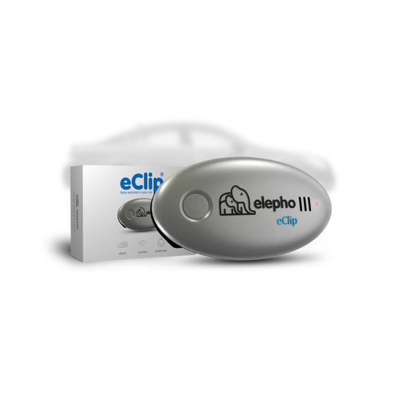 slide 1 of 3, Elepho eClip Baby Reminder Car Seat Alarm - Silver, 1 ct