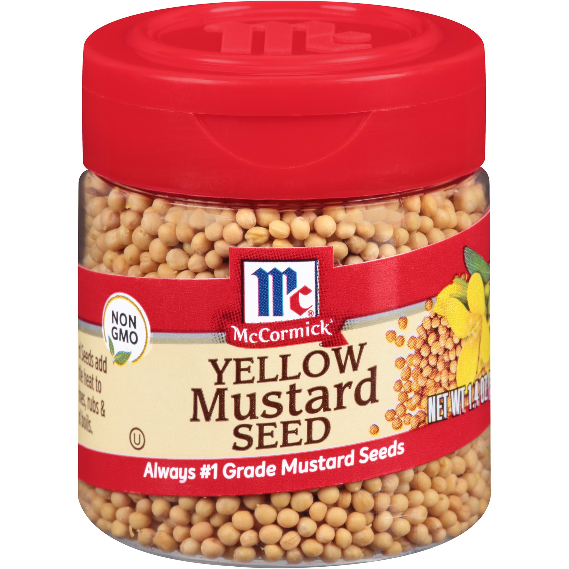 slide 1 of 1, McCormick Mustard Seed - Yellow, 1.4 oz, 