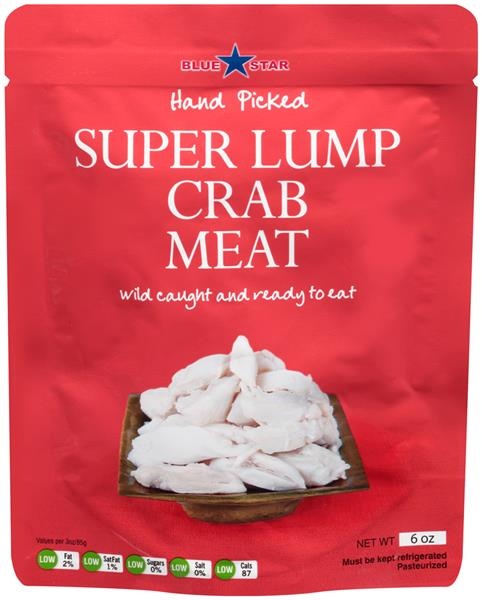 slide 1 of 1, Blue Star Super Lump Crab Meat, 6 oz