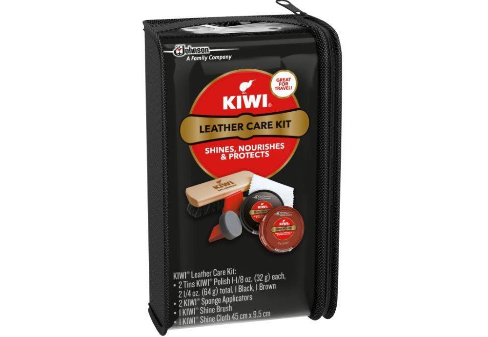kiwi leather dye brown