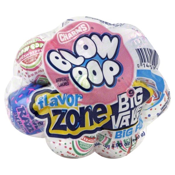 slide 1 of 2, Charms Blow Pop Flavor Zone, 1 ct